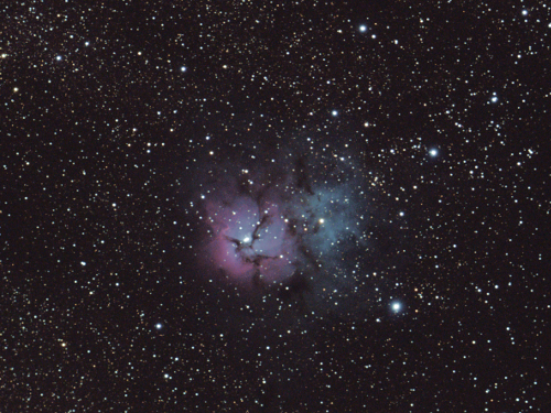 The Trifid Nebula.